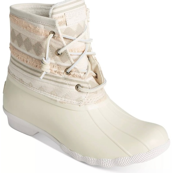 Women's Saltwater Textured Stripe Duck Booties - Picture 4 of 4